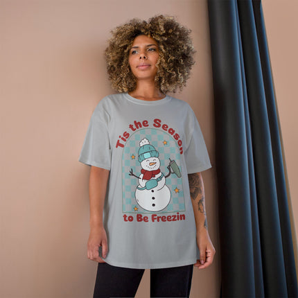Champion-T-Shirt mit Weihnachtsmotiv