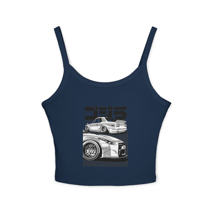 Auto-Enthusiasten Themen Damen Spaghetti Strap Tank Top 