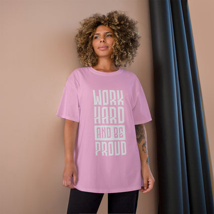 Champion-T-Shirt mit Typografie-Motiv