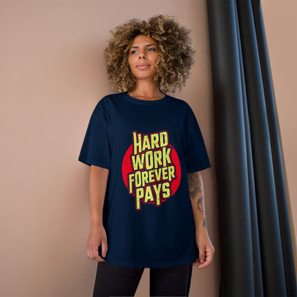 Champion-T-Shirt mit Typografie-Motiv
