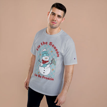 Champion-T-Shirt mit Weihnachtsmotiv