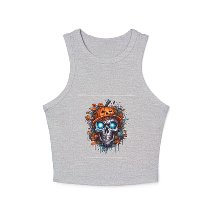 Halloween-Themen Damen Micro Rib Racer Tank Top