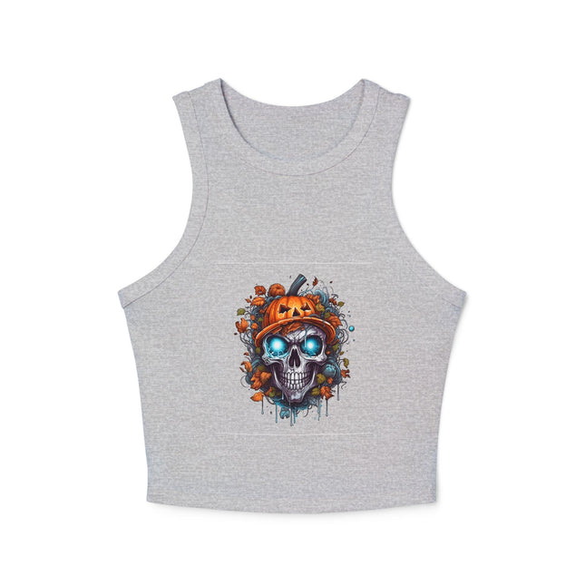 Halloween-Themen Damen Micro Rib Racer Tank Top