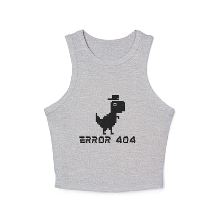Error 404 Graphic designed Women's Micro Rib Racer Tank Top