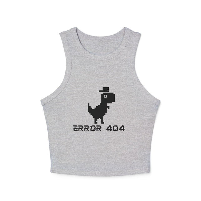 Error 404 Graphic designed Women's Micro Rib Racer Tank Top