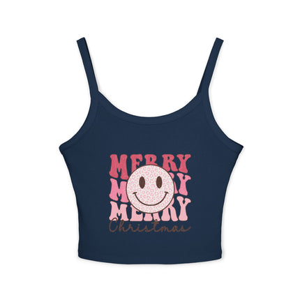 Weihnachtsmotiv Damen Spaghettiträger Tank Top 