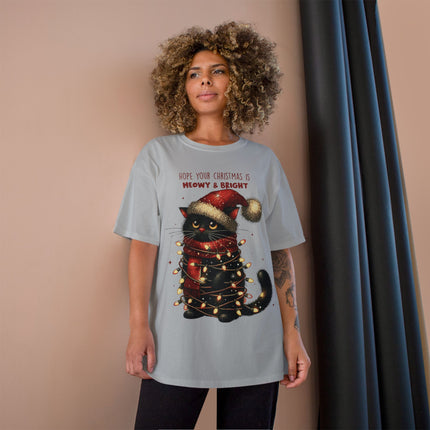 Champion-T-Shirt mit Weihnachtsmotiv