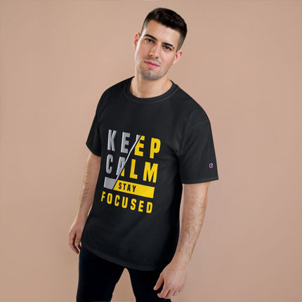 Champion-T-Shirt mit Typografie-Motiv