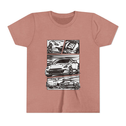 Car Enthusiast themed Youth Short Sleeve Tee