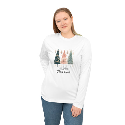 Christmas themed Unisex Performance Long Sleeve Shirt