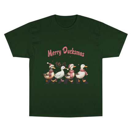 Champion-T-Shirt mit Weihnachtsmotiv