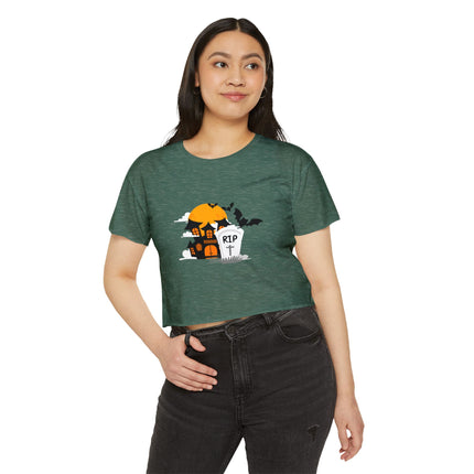 Halloween-Festival-Crop-Top für Damen