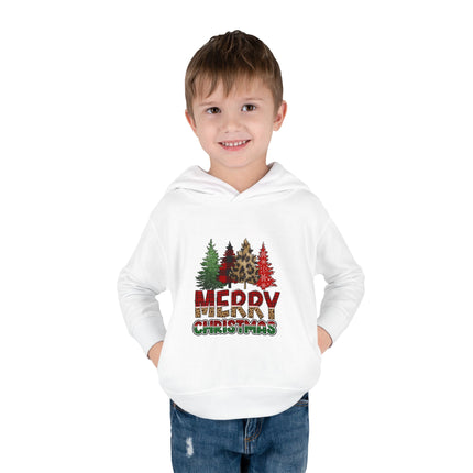 Christmas themed Toddler Pullover Fleece Hoodie