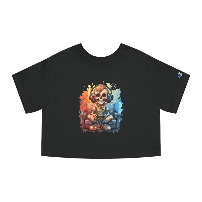 Champion Damen Heritage Cropper T-Shirt mit Halloween-Motiv