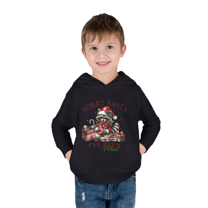 Christmas themed Toddler Pullover Fleece Hoodie