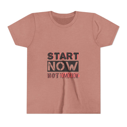 Typography themed Youth Short Sleeve Tee