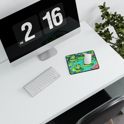 Niedliches, rutschfestes Gaming-Mauspad mit 2 Fröschen-Design