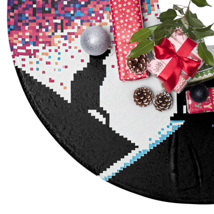 Cat sitting on the roof design themed Christmas Tree Skirts