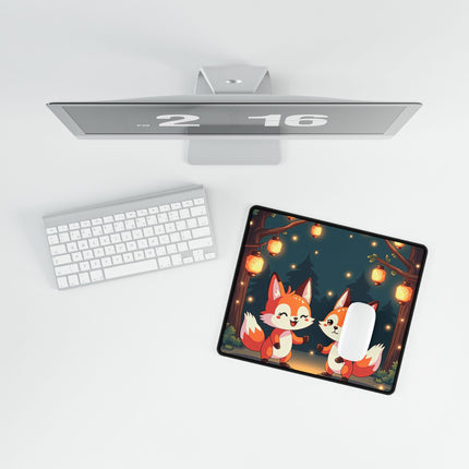 Cute 2 Fox design themed Desk Mats