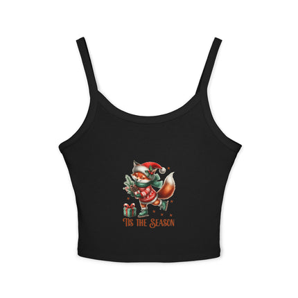 Weihnachtsmotiv Damen Spaghettiträger Tank Top 