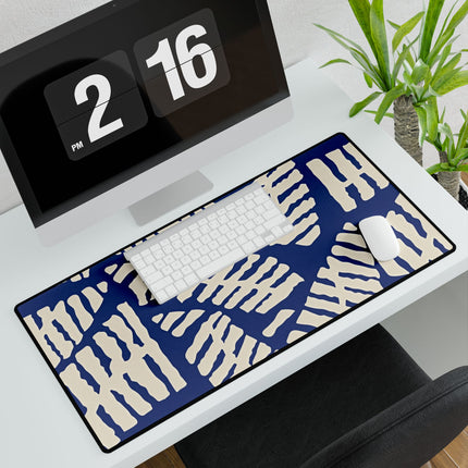Cute Blue Pattern design themed Desk Mats