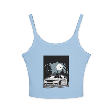 Auto-Enthusiasten Themen Damen Spaghetti Strap Tank Top 