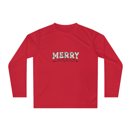 Christmas themed Unisex Performance Long Sleeve Shirt