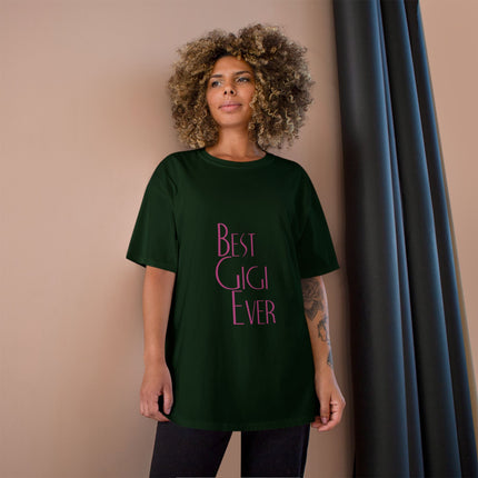 Champion-T-Shirt mit Typografie-Motiv