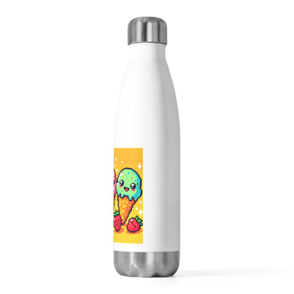 Entzückende 20oz Isolierflasche mit Eistüten-Design 