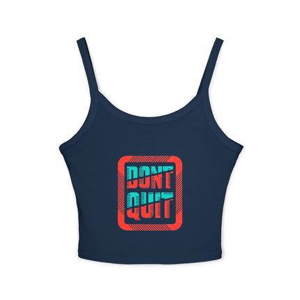 Typografie Themen Damen Spaghetti Strap Tank Top 