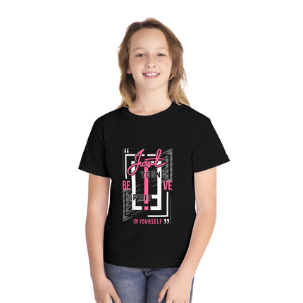 Typography themed Youth Midweight Tee