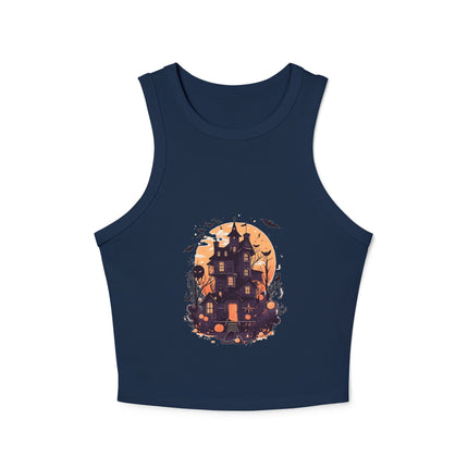 Halloween-Themen Damen Micro Rib Racer Tank Top