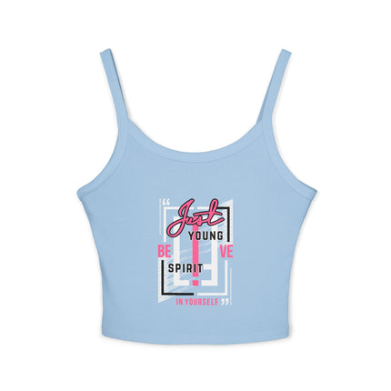 Typografie Themen Damen Spaghetti Strap Tank Top 