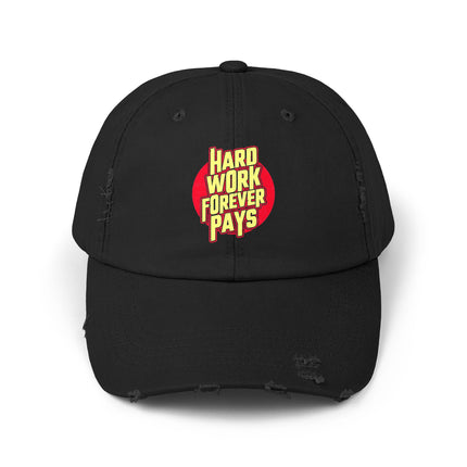 Unisex Distressed Cap mit Typografie-Motiven 