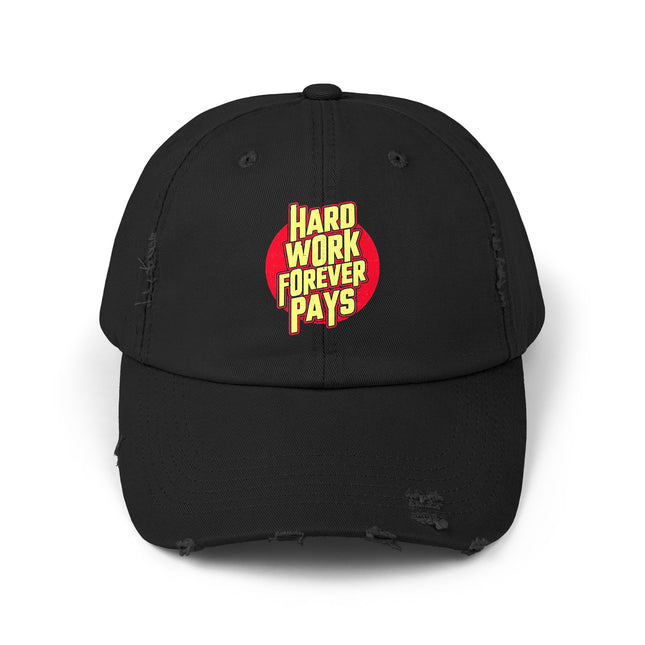 Unisex Distressed Cap mit Typografie-Motiven 