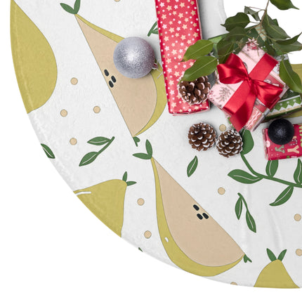 Cute Pear design themed Christmas Tree Skirts