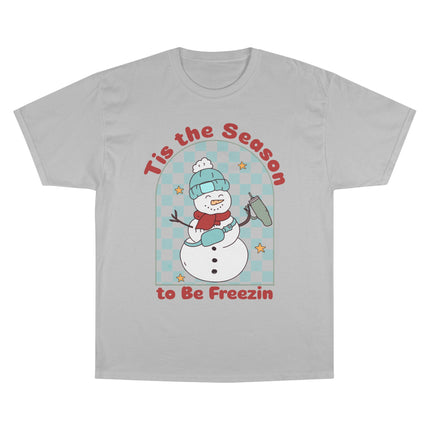 Champion-T-Shirt mit Weihnachtsmotiv