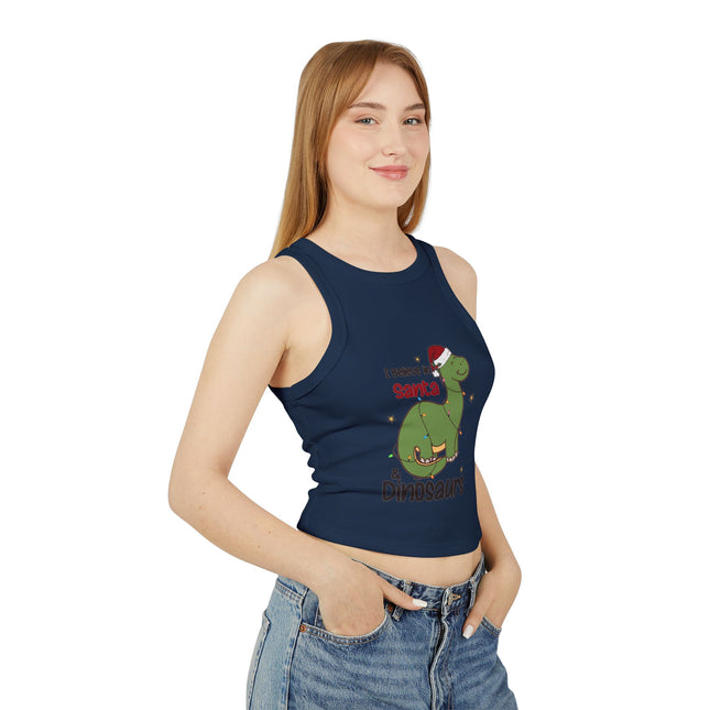 Weihnachtliches Damen Micro Rib Racer Tank Top