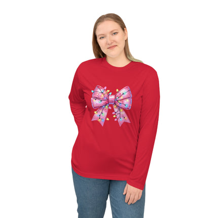 Christmas themed Unisex Performance Long Sleeve Shirt
