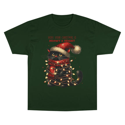 Champion-T-Shirt mit Weihnachtsmotiv