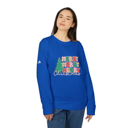 Christmas themed Adidas Unisex Fleece Crewneck Sweatshirt