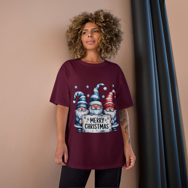 Champion-T-Shirt mit Weihnachtsmotiv