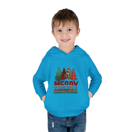 Christmas themed Toddler Pullover Fleece Hoodie