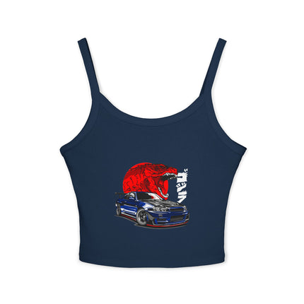 Auto-Enthusiasten Themen Damen Spaghetti Strap Tank Top 