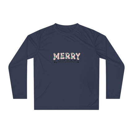 Christmas themed Unisex Performance Long Sleeve Shirt