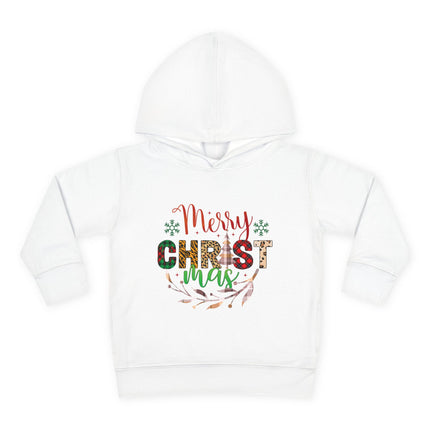 Christmas themed Toddler Pullover Fleece Hoodie