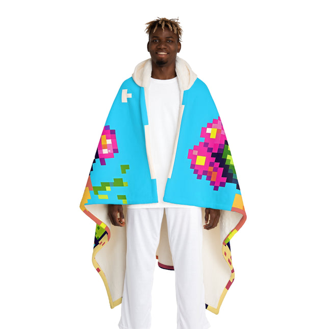 Entzückende 3 Catcus lächelndes Design Themen Kapuzen Sherpa Fleece Decke 