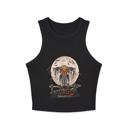 Halloween-Themen Damen Micro Rib Racer Tank Top