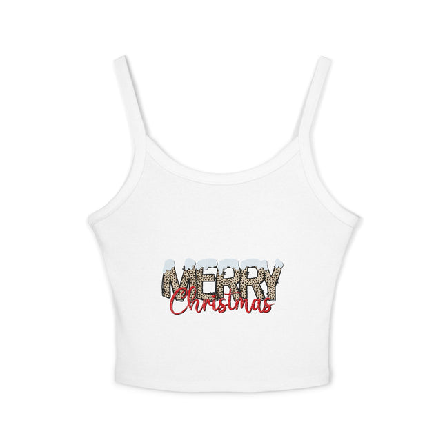 Weihnachtsmotiv Damen Spaghettiträger Tank Top 
