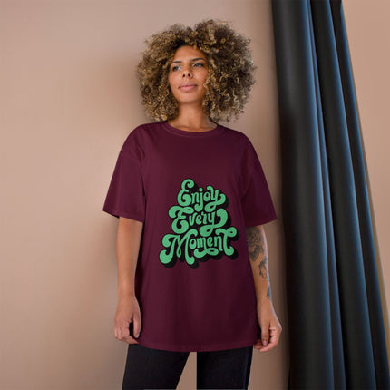 Champion-T-Shirt mit Typografie-Motiv